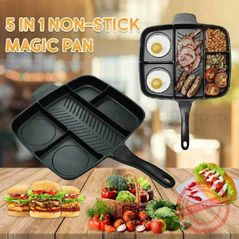 poele à grill compartimentée